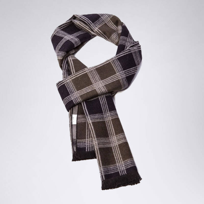 七匹狼围巾 冬季新品 男装商务配饰 2047608 103灰蓝