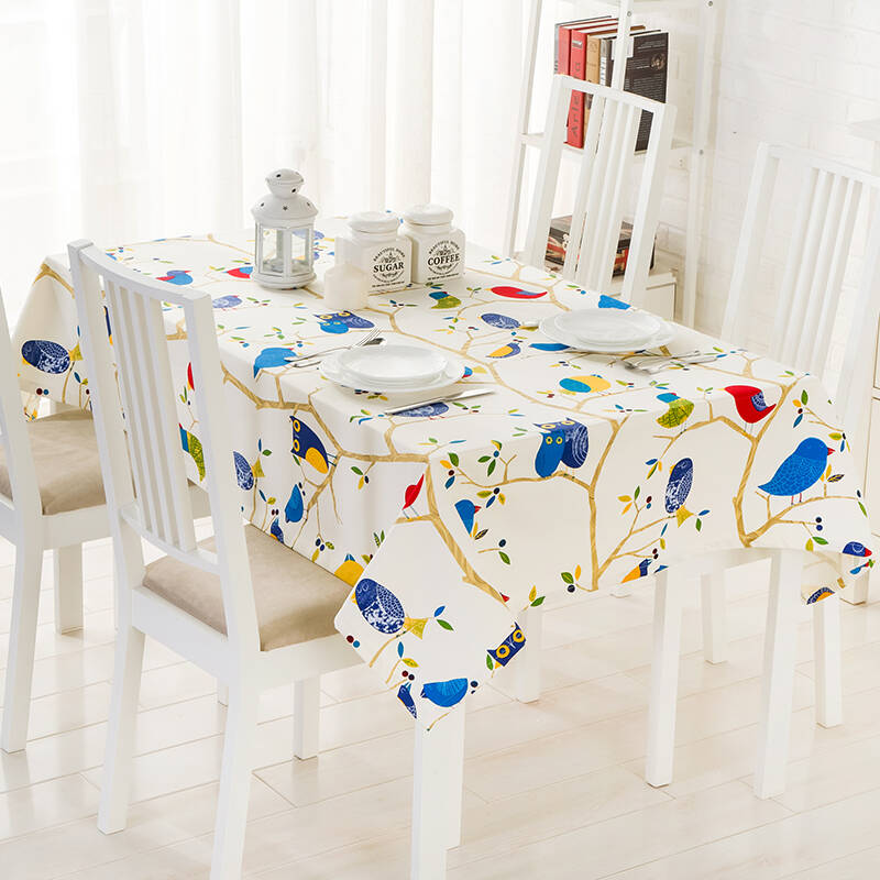 喜欢屋纯棉儿童布艺桌布台布餐桌布 布谷鸟 140cm*180cm