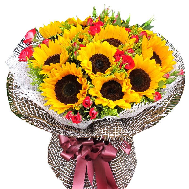 10朵向日葵花束祝福礼物生日鲜花送父亲领导同事朋友北京广州深圳上海