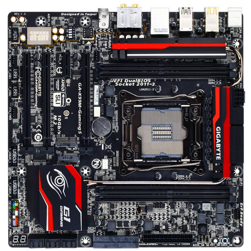 技嘉(gigabyte)x99m-gaming 5主板 (intel x99/lga2011-3) 自營