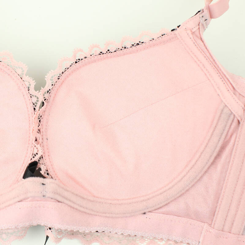 lamiu兰缪 秀穗 植绒 升杯聚拢 内衣 文胸 女士文胸 黑色 85c