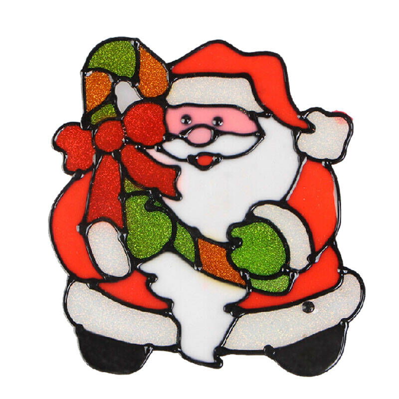 圣诞贴画 圣诞装饰品 玻璃贴画 橱窗贴画 小号圣诞老人