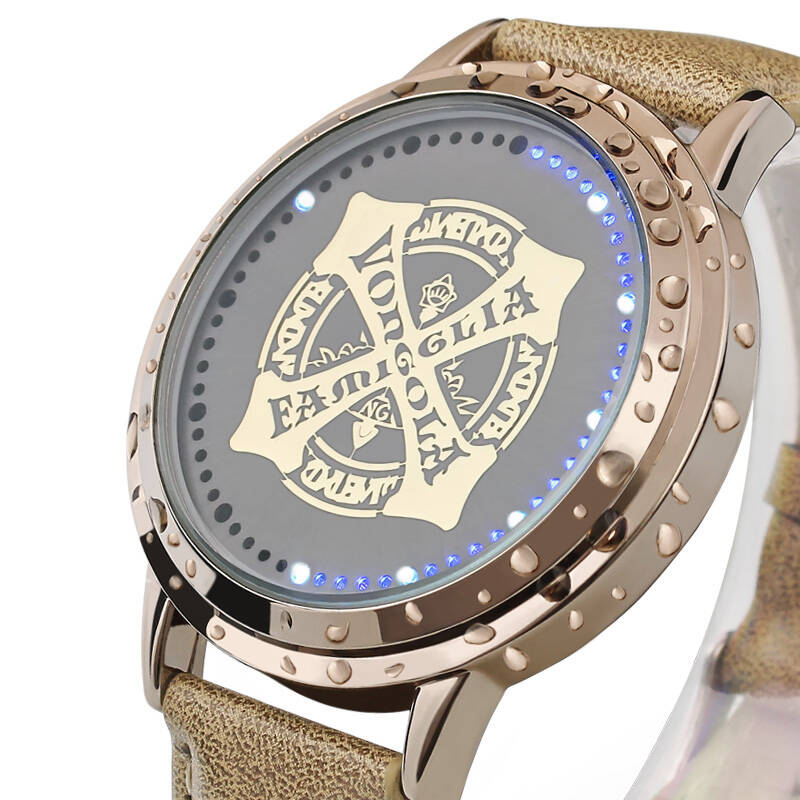 家庭教师手表 彭格列vongola led触屏防水手表 彭格列齿轮-土豪金 