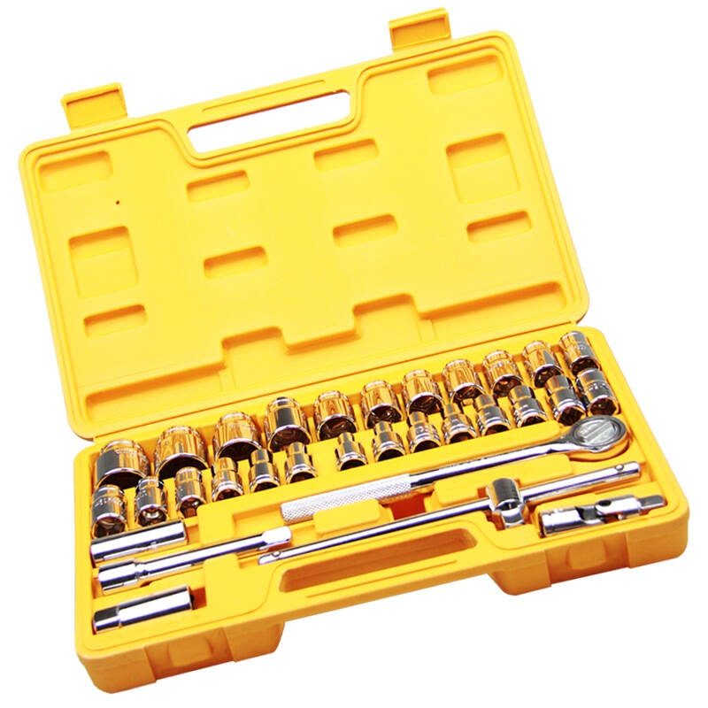 威克(vico)wkzt02 32件套筒组套 工具套装 机修工具组套 家用工具箱