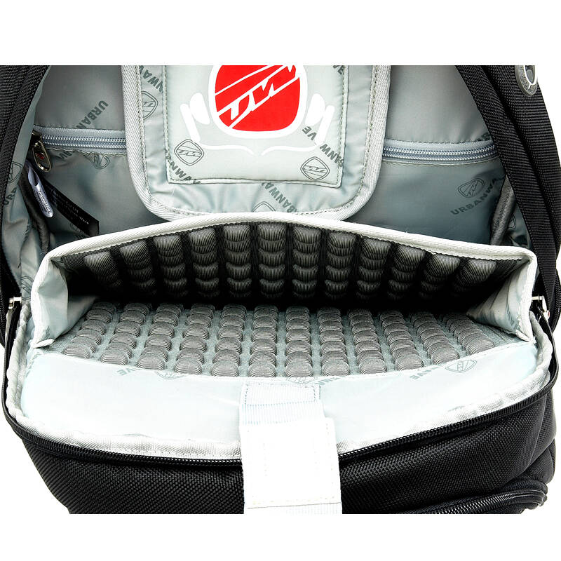 波浪男士双肩包轻便商务休闲背包大学生书包旅行包带笔记本电脑夹层