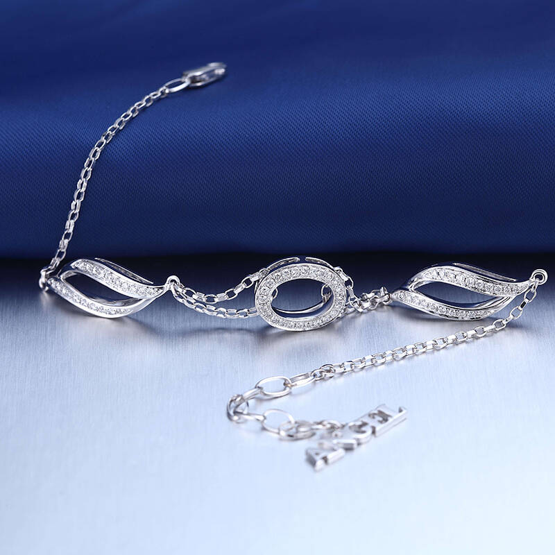 珂兰18k金钻石手链 天使之翼系列z 时尚新品 钻石手链