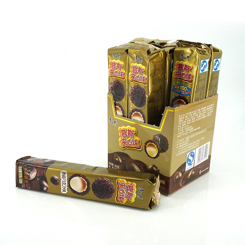 康师傅慕斯夹心球香脆巧克力38g*9袋