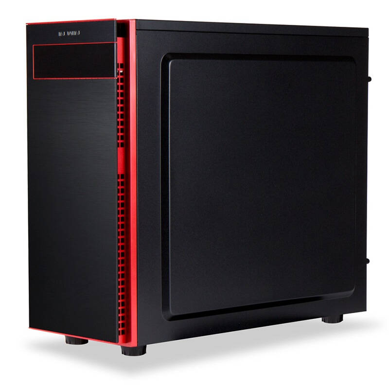 迎广(in win)703 黑色 中塔式机箱/侧透/时尚简洁(u3x1,u2x2,标配2个