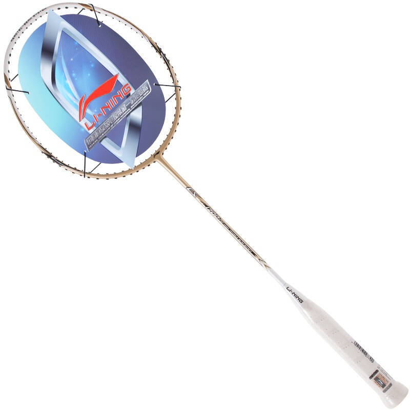 李宁(li-ning)羽毛球拍 全碳素单拍1700td金色 自营