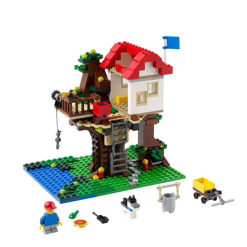 lego儿童塑料益智立体拼插积木玩具 小颗粒创意百变三合一系列 31010