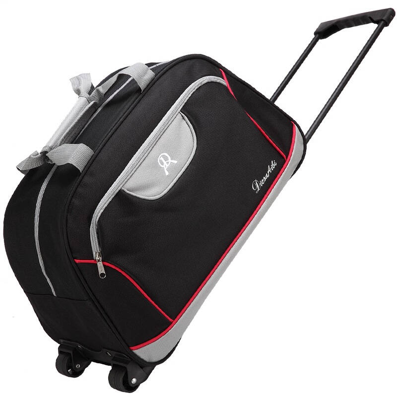 爱华仕(oiwas)休闲行李拉杆包 旅行包拉杆袋 8023黑色 自营