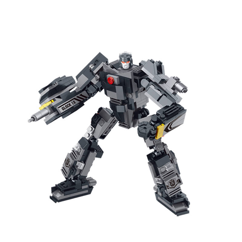 星钻积木 三变积木枪 积变战士枪 玩具模型枪 儿童玩具手枪 益智玩具