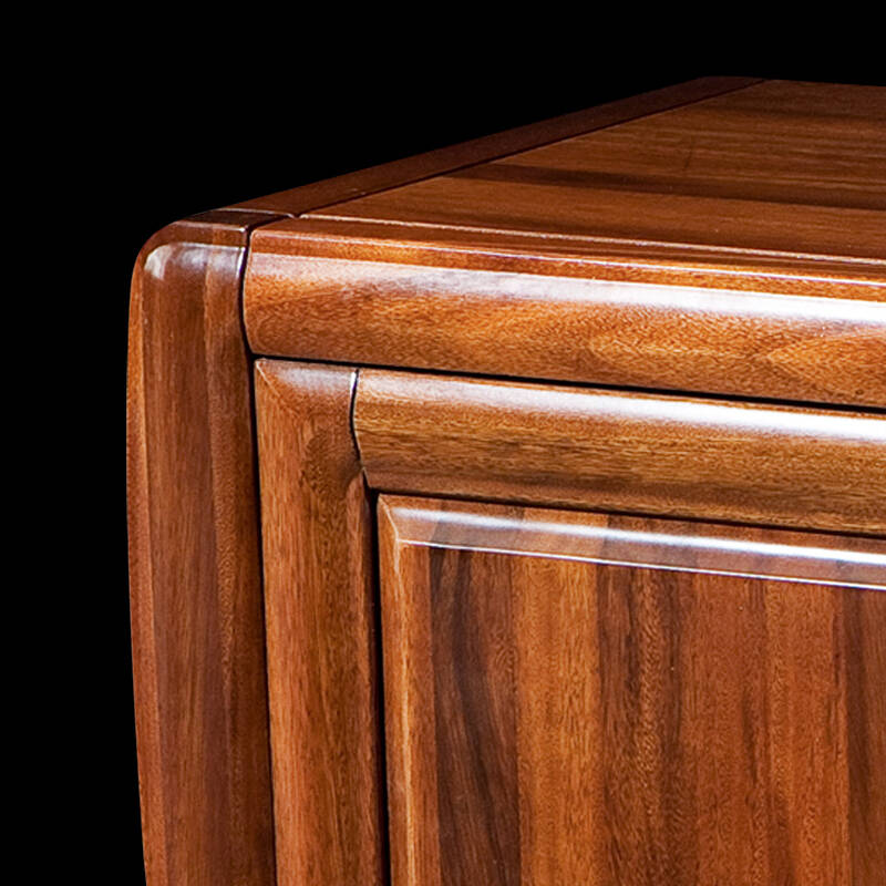 居克斯邦 实木电视柜组合 中式红胡桃木 客厅家具802 整套 组装