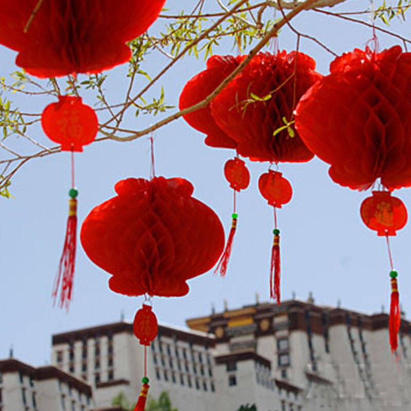 俊艺平安灯笼婚庆喜庆用品婚房会场布置装饰灯笼蜂窝式宫灯平安灯笼