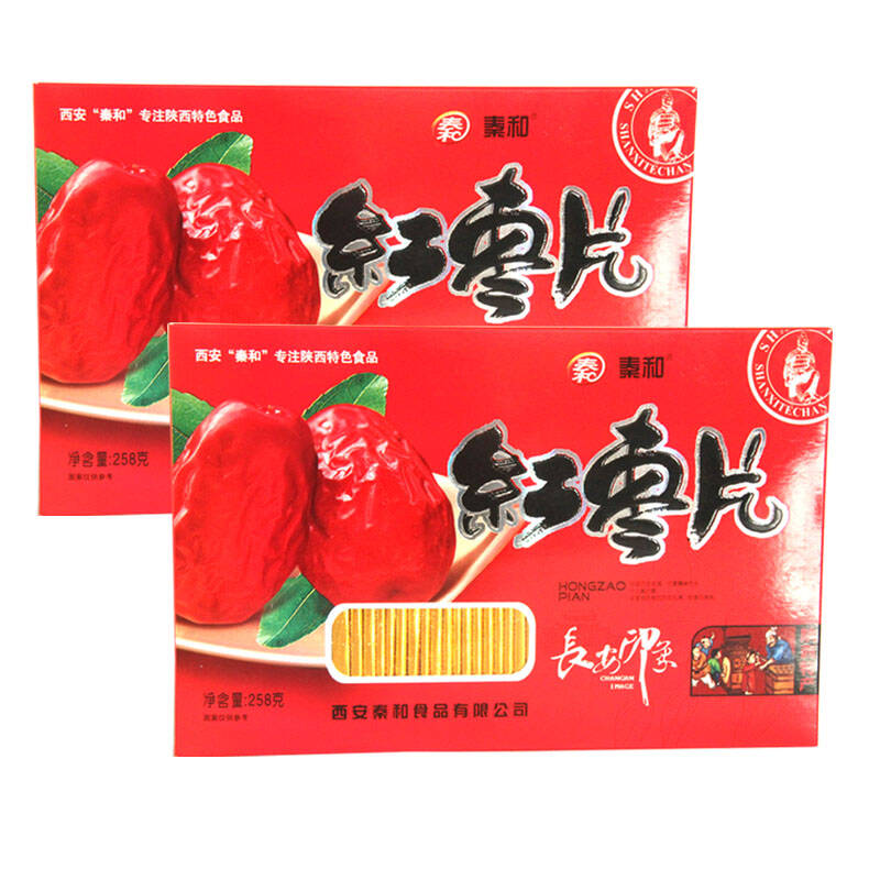 秦和 红枣味果片258g盒装健康味美食之方便 酸甜可口 老少皆宜 休闲