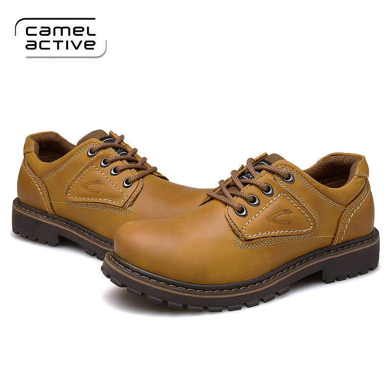 骆驼动感camel active 男鞋 户外工装鞋 大头鞋 英伦休闲皮鞋