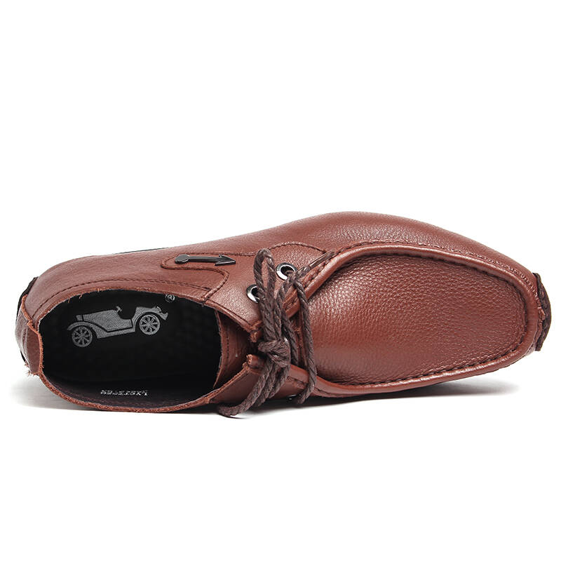 男鞋富贵老爷车/ancient car皮鞋 男 休闲鞋 驾车鞋 英伦男鞋夏 棕色