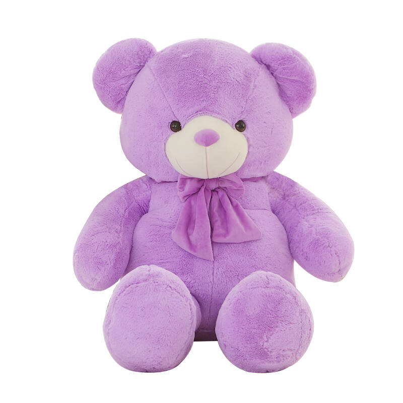 薰衣草香味小熊公仔领结泰迪熊熊玩偶布娃娃大抱抱熊礼物 浪漫紫色 1