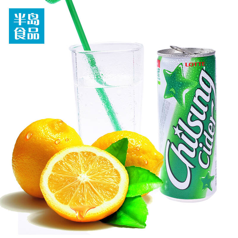 乐天七星冰柠碳酸饮料250ml(听)az16