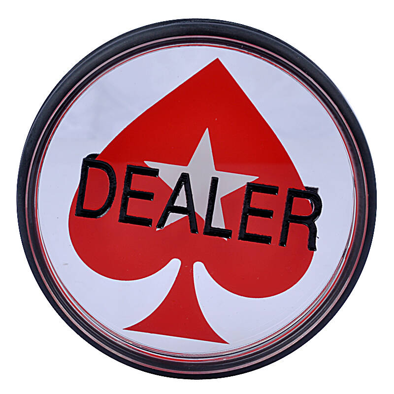 游戏大陆(gameland)4款大庄码dealer 德州扑克筹码庄牌庄片gl048 大号