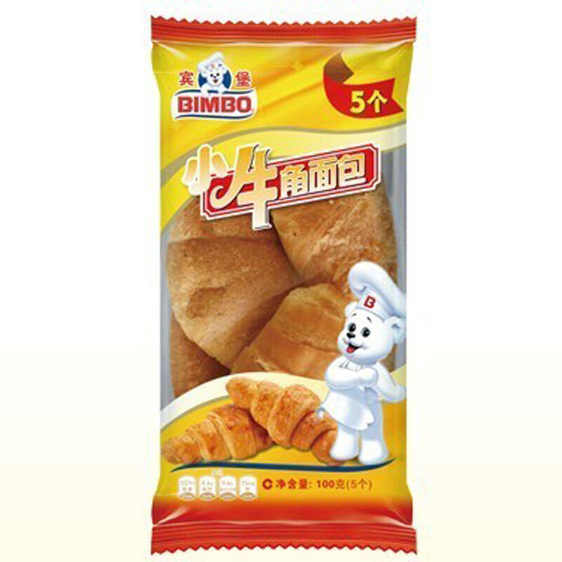 宾堡小牛角面包20g*5