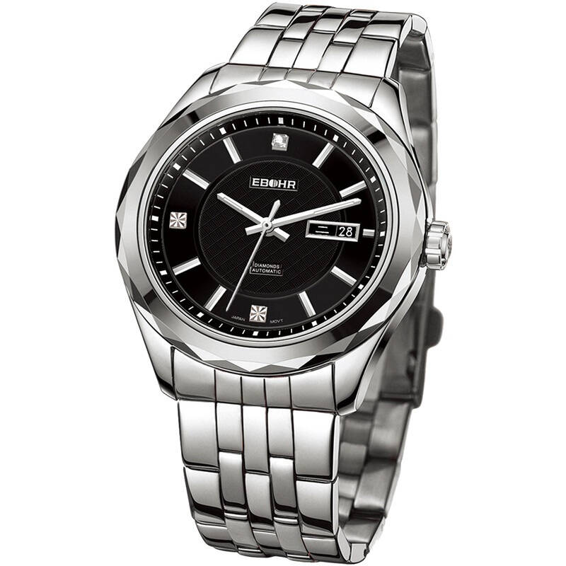 依波(ebohr)手表 钨钢系列机械男表10270714 自营