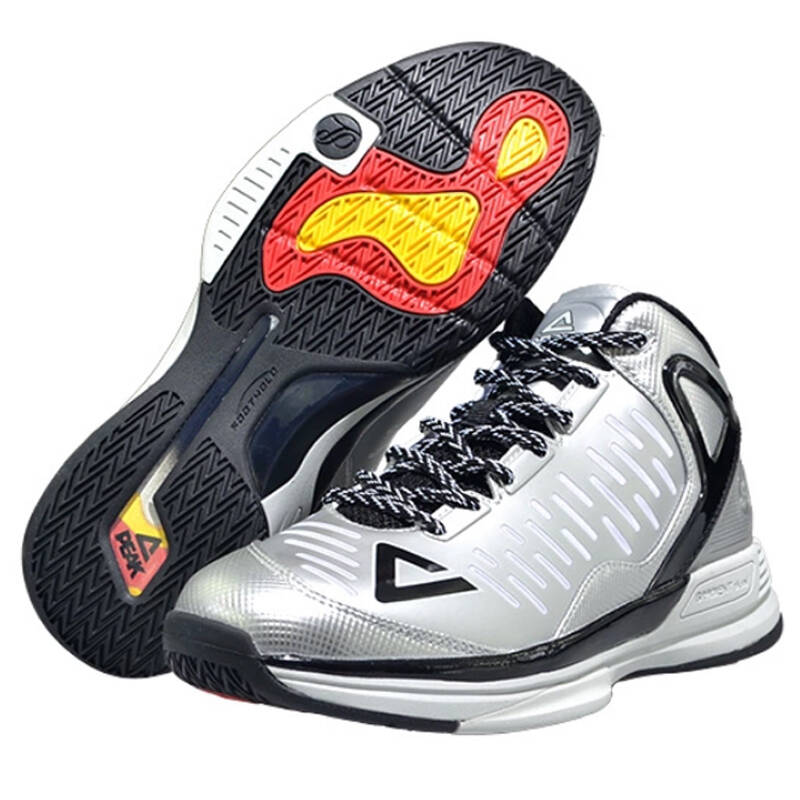 匹克篮球鞋帕克二代2代tp9马刺队战靴减震耐磨运动鞋男 银色/黑色 45