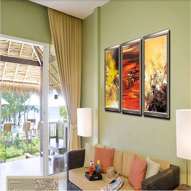 美式纯手绘油画装饰画欧式装饰画赵无极纯手绘鸿运当头抽象画高品质