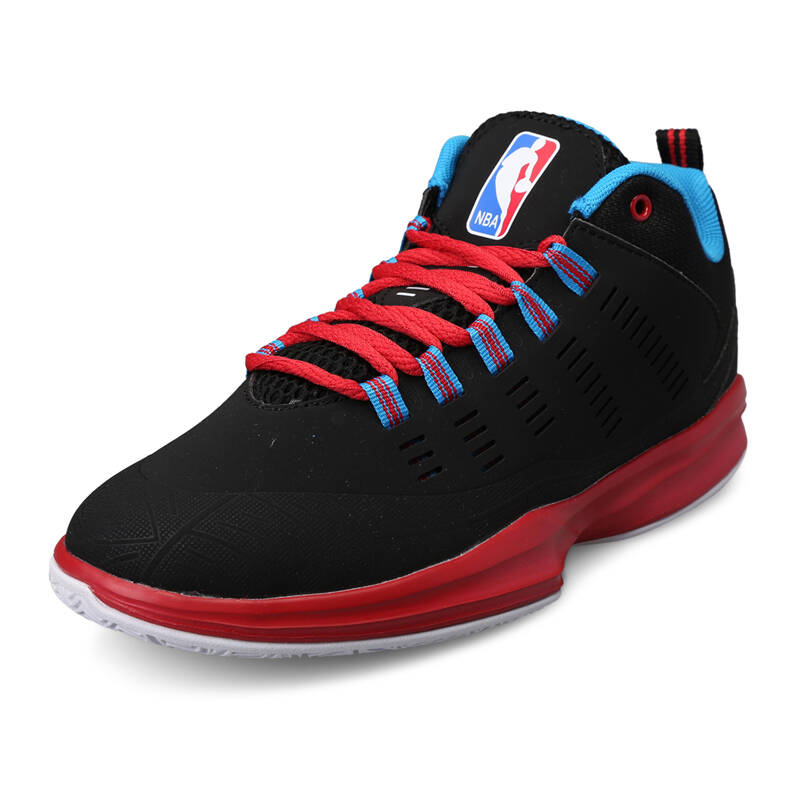 安踏nba男鞋 篮球鞋男运动鞋 减震耐磨2015新款 黑/大红/奥运蓝 42