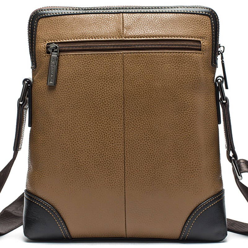 维多利保罗(victorypolo)男包 英伦经典男士真皮男包 头层牛皮单肩斜