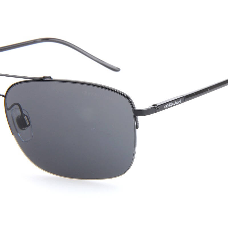 giorgio armani 阿玛尼 男款黑色镜框灰色镜片眼镜太阳镜 ar 6001