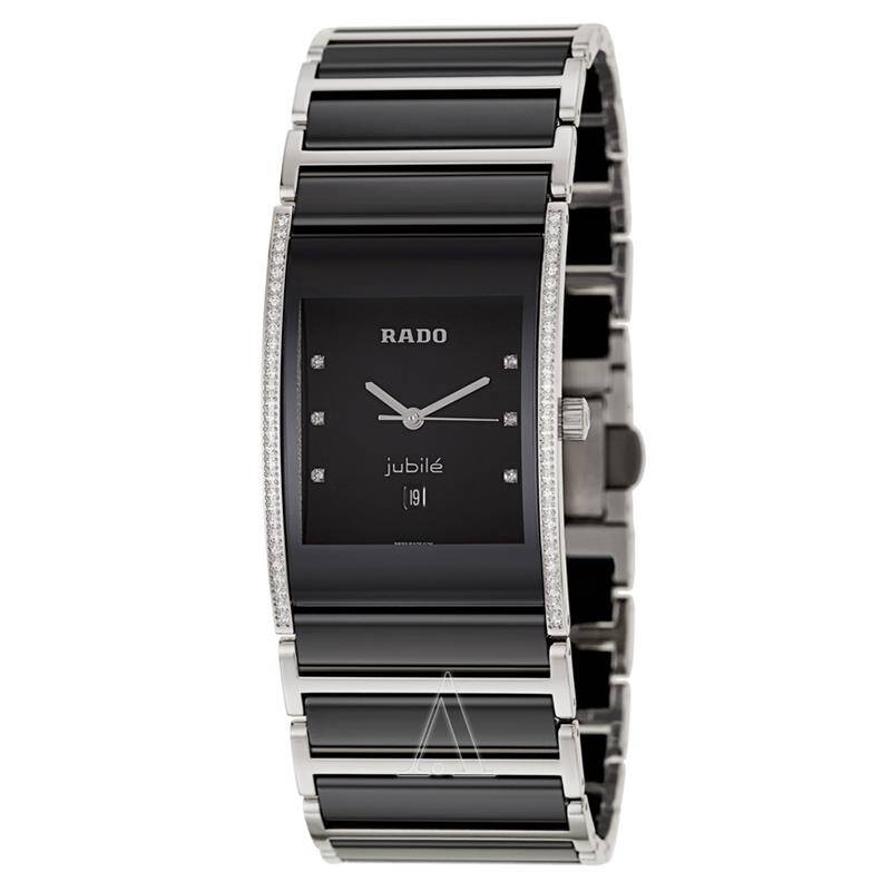 雷达(rado)镶钻integral精密陶瓷系列石英男表r20757759正品隆恩美国