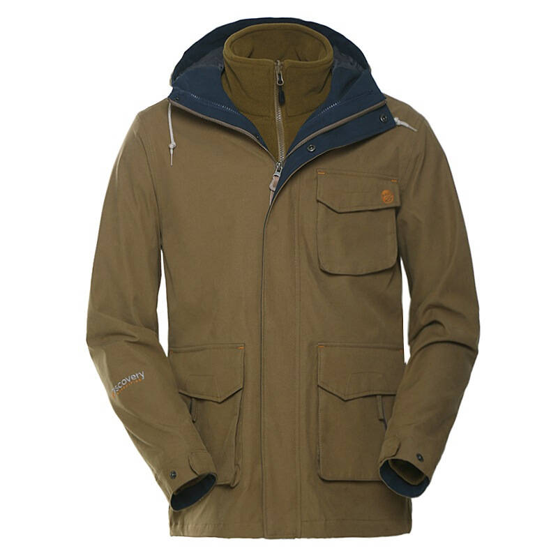 discovery expedition 户外男夹克套绒冲锋衣两件套防水 daya91058 深