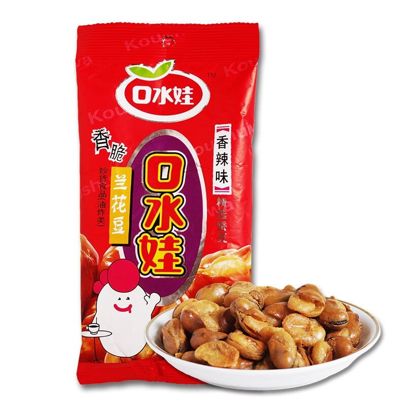 口水娃 兰花豆 香辣味 86g 自营