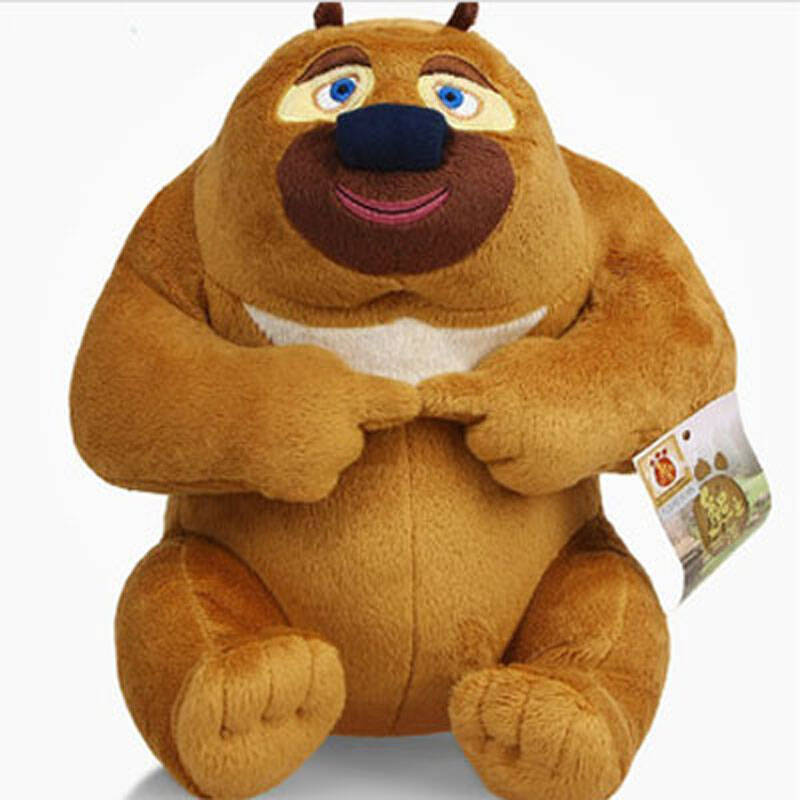 鑫诺 正版熊出没毛绒玩具正品熊大熊二光头强儿童毛绒公仔抱抱熊儿童