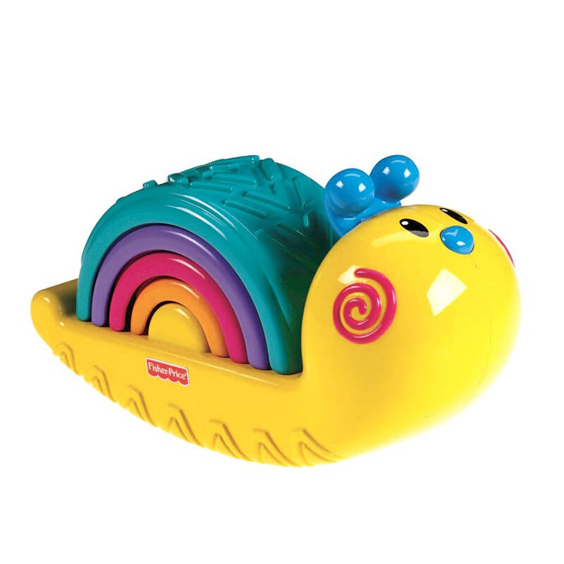 费雪fisher price 婴幼儿益智玩具 彩虹蜗牛叠叠乐 y2778