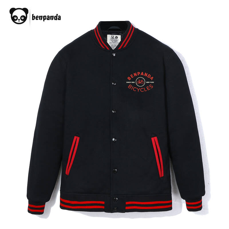 benpanda熊猫本加绒复古棉衣男m003 黑色 s