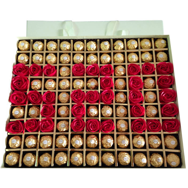 费列罗ferrero进口巧克力玫瑰花礼盒创意圣诞礼物生日礼物520精装