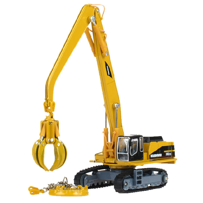 合金工程车模型1:87合金物料处理车原厂仿真汽车 合金铁车玩具