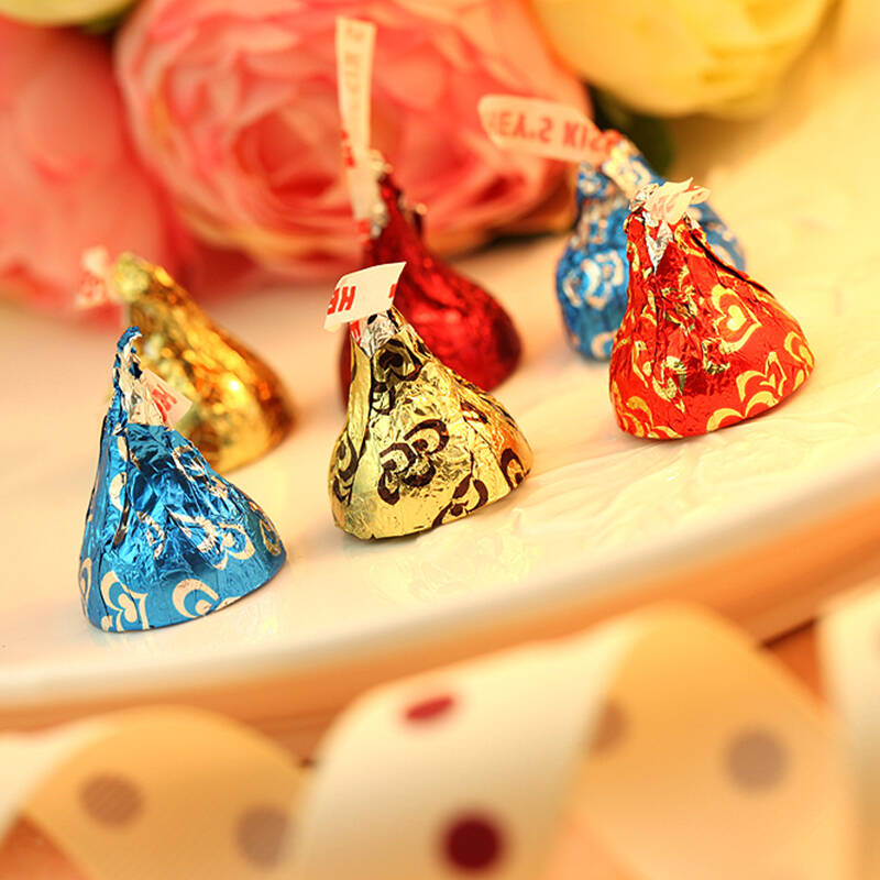 好时kisses巧克力 宝塔形 锥形6粒装 结婚 婚庆 喜糖盒 成品 多种款式