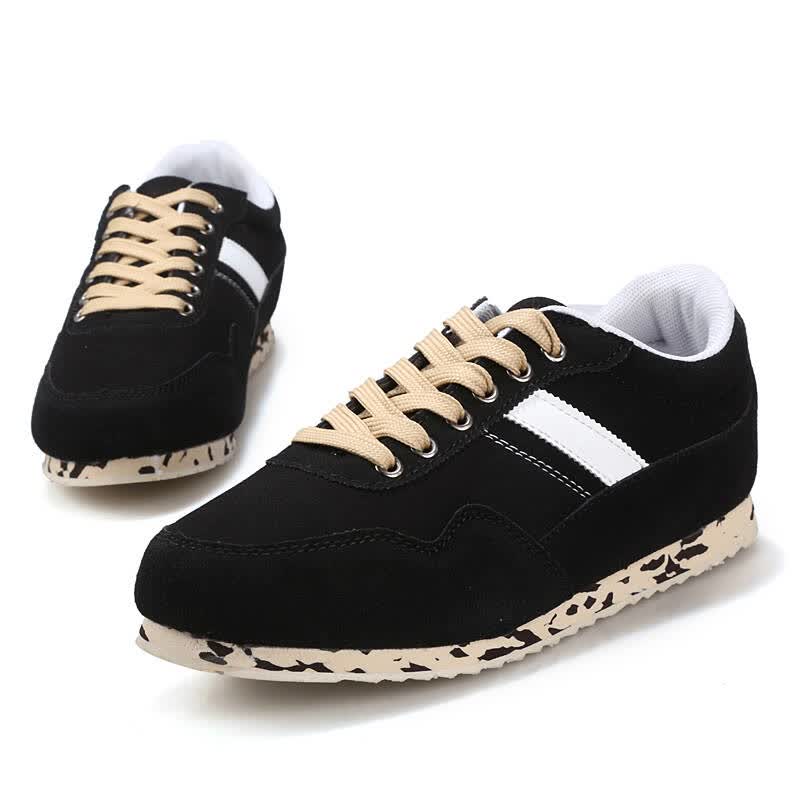 韩版以纯蓝色男士休闲板鞋男潮流低帮鞋子反绒皮运动单鞋nb6 xa666