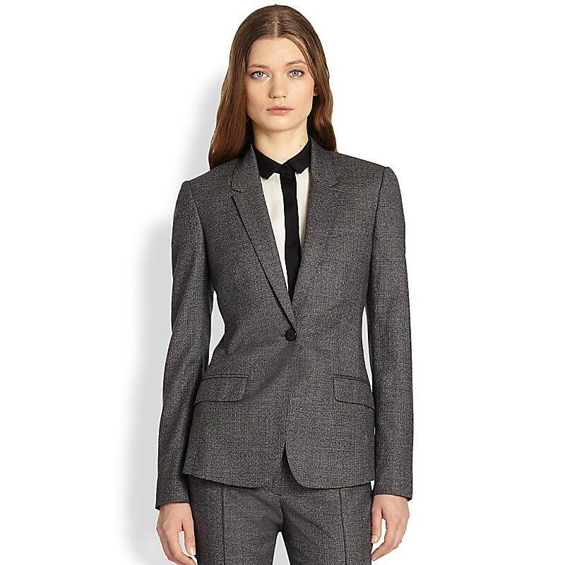 巴宝莉 burberry 女装 女式休闲西装 grey melange q00200830 12