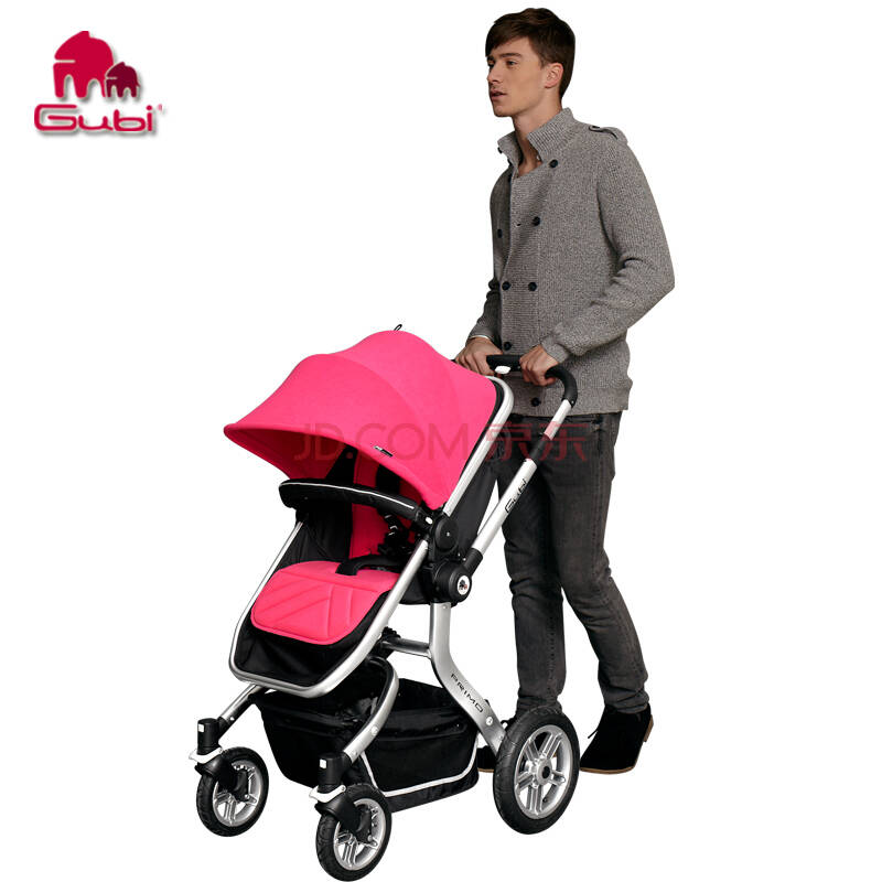 gubi咕比婴儿推车双向避震推车高景观可躺可坐童车宝宝手推车轻便折叠