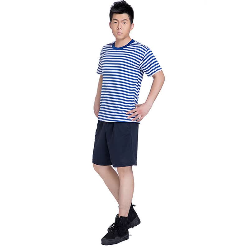 户外运动健身陆军海军特警短袖圆领体能训练服速干衣 军迷服饰 海军