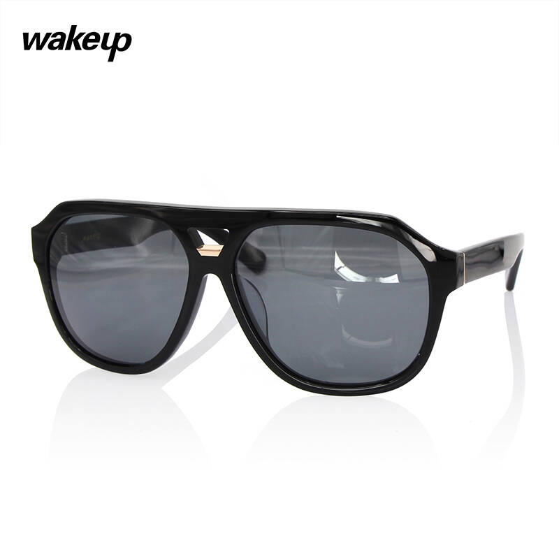 wakeup墨镜 2014新款墨镜女 偏光蛤蟆太阳镜 w51063 亮黑色c1