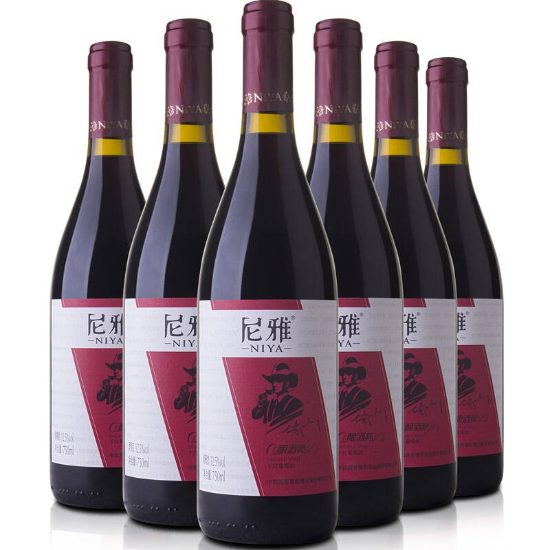 尼雅(niya)酿酒师 干红 葡萄酒 750ml*6瓶 自营