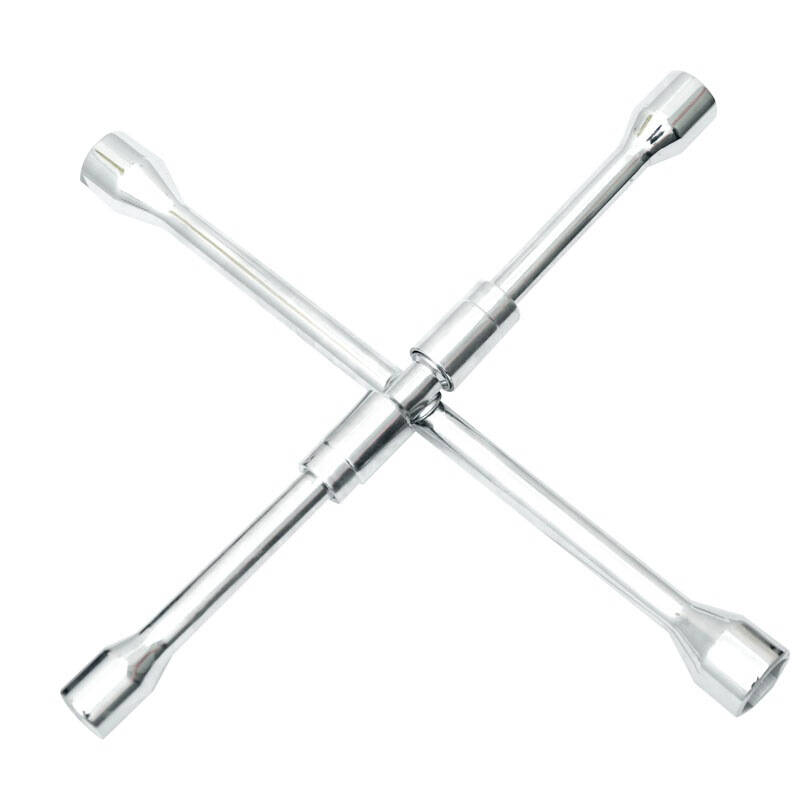 钢盾(sheffield)t117002 十字折叠轮胎扳手 4头6角套筒 17/19/21/23mm