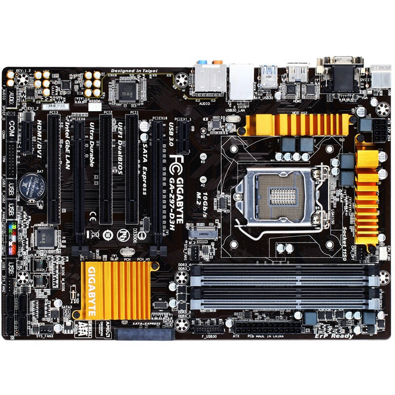 技嘉(gigabyte) z97-d3h主板 (intel z97/ lga1150) 自营