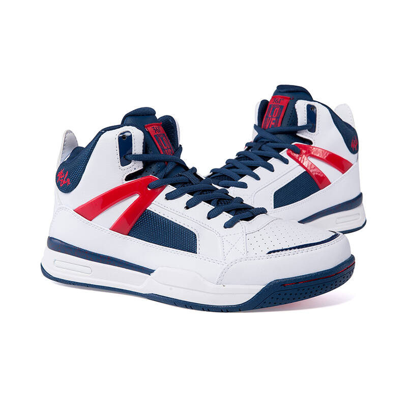 361度秋款全明星大前锋明星款专业男子运动复古篮球鞋 n 白/深蓝 42