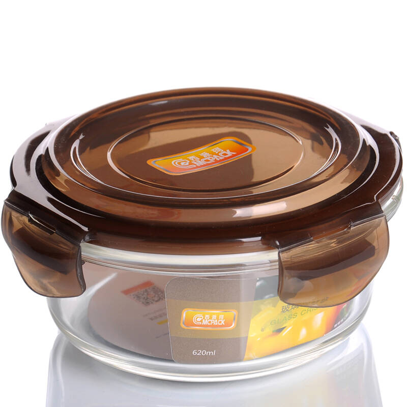 西派珂 耐热密封玻璃保鲜盒正方形长方形圆形 饭盒 微波炉保鲜盒 玻璃